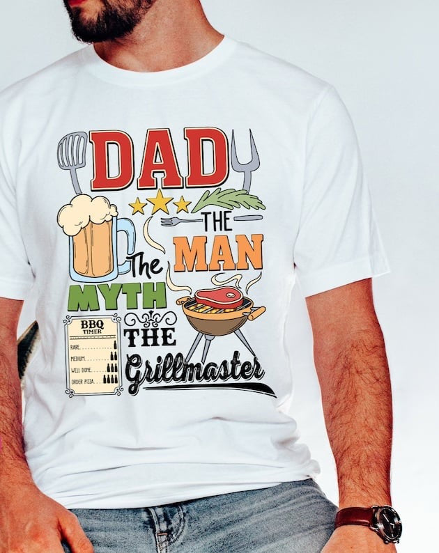 Dad the man the myth the legend (dad items) 29332 DTF transfer