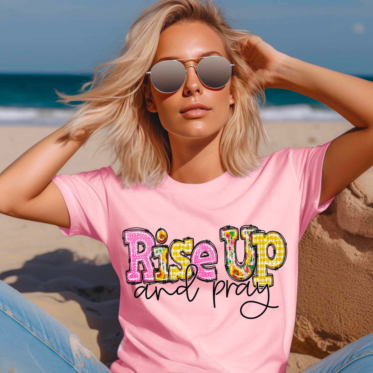 Rise up and pray 29361 DTF transfer