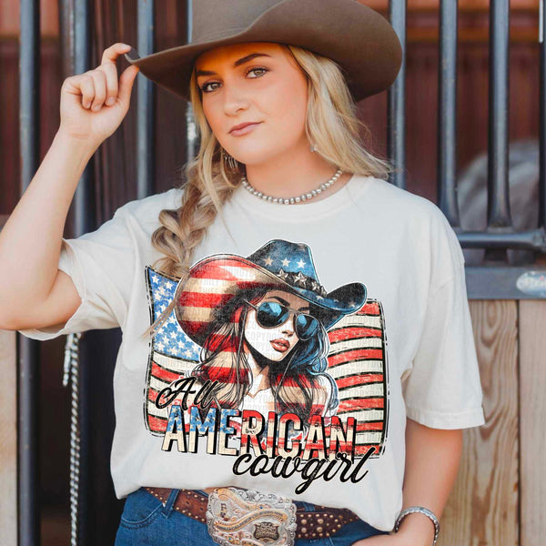 All american cowgirl 29358 DTF transfer