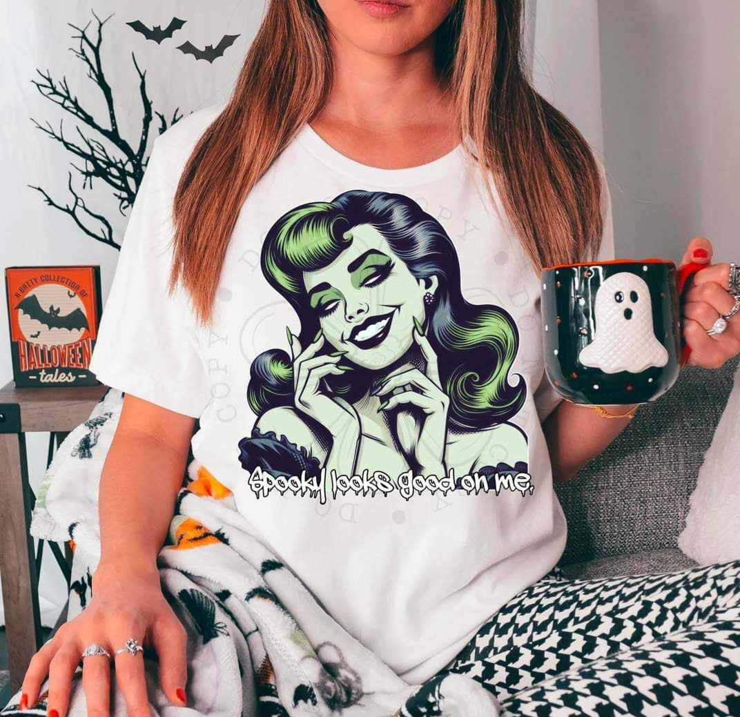 Spooky looks good on me (DDD) 39747 DTF transfer