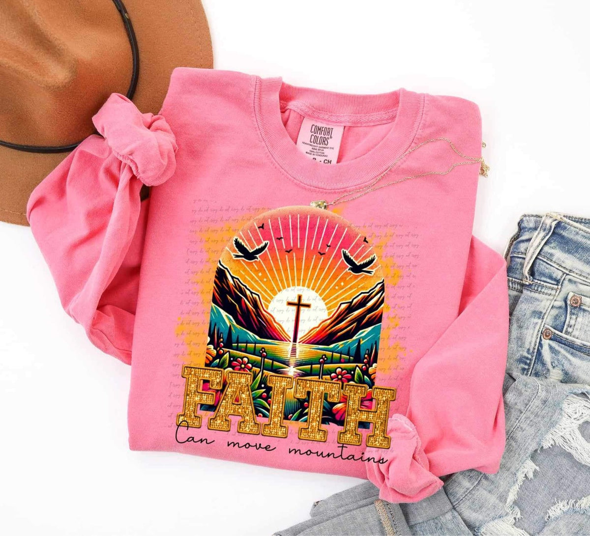 Faith can move mountains DTF transfer 13835