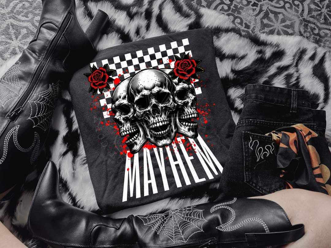 mayhem skulls (LYTTLE) 29377 DTF transfer