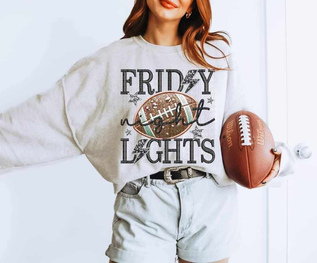 Friday night lights faux football (CRAFTI) 39796 DTF transfer