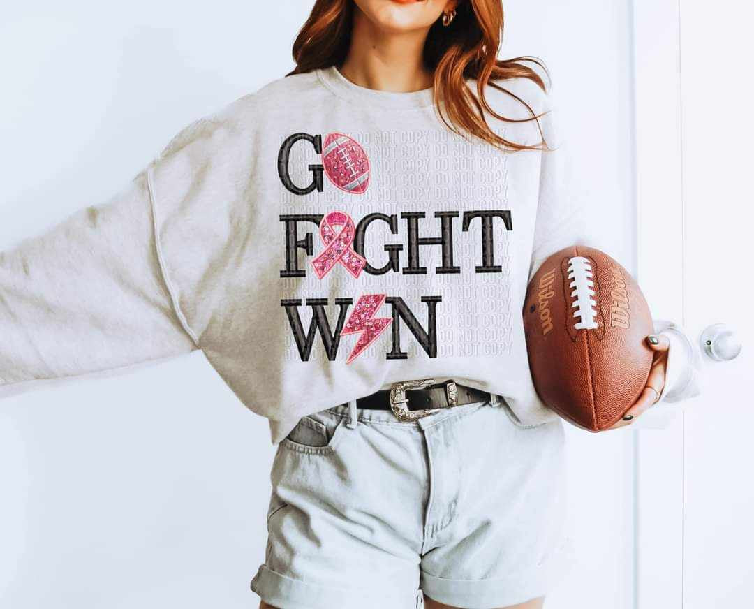 Go fight win breast cancer (CRAFTI) 39795 DTF transfer