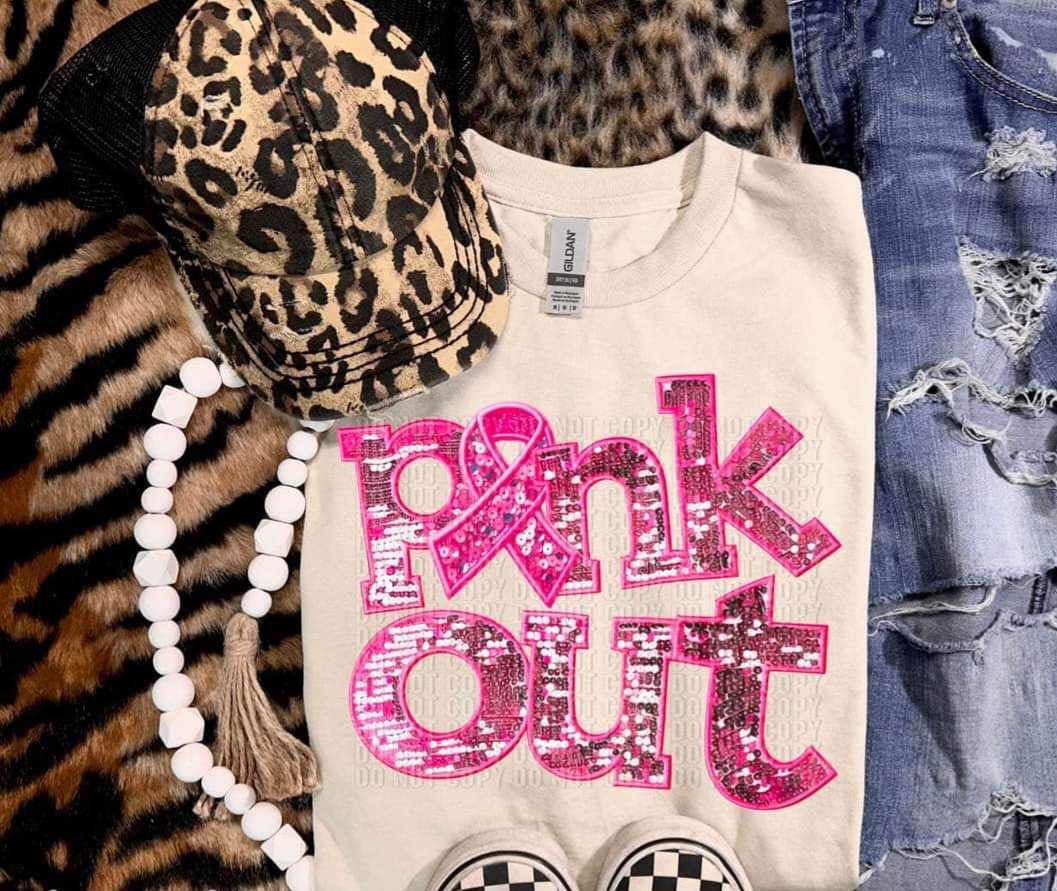 Pink out pink sequin (CRAFTI) 39794 DTF transfer