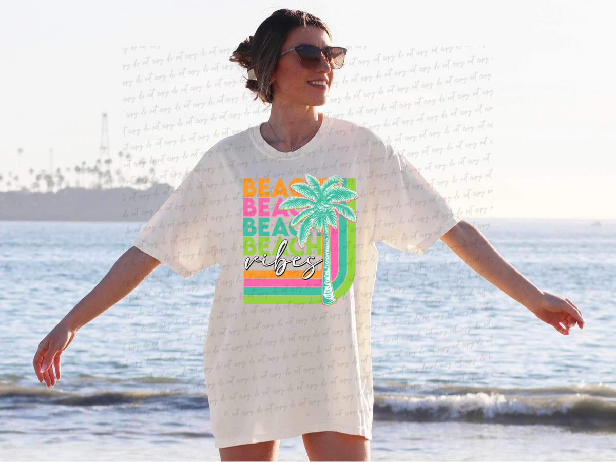 Beach Vibes 13626 DTF transfer