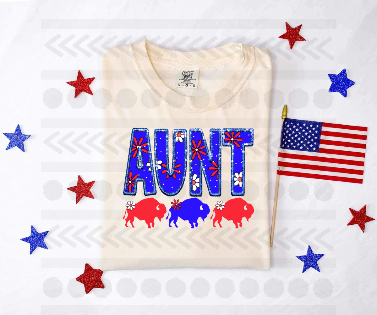 Aunt Buffalo RWB 13631 DTF transfer