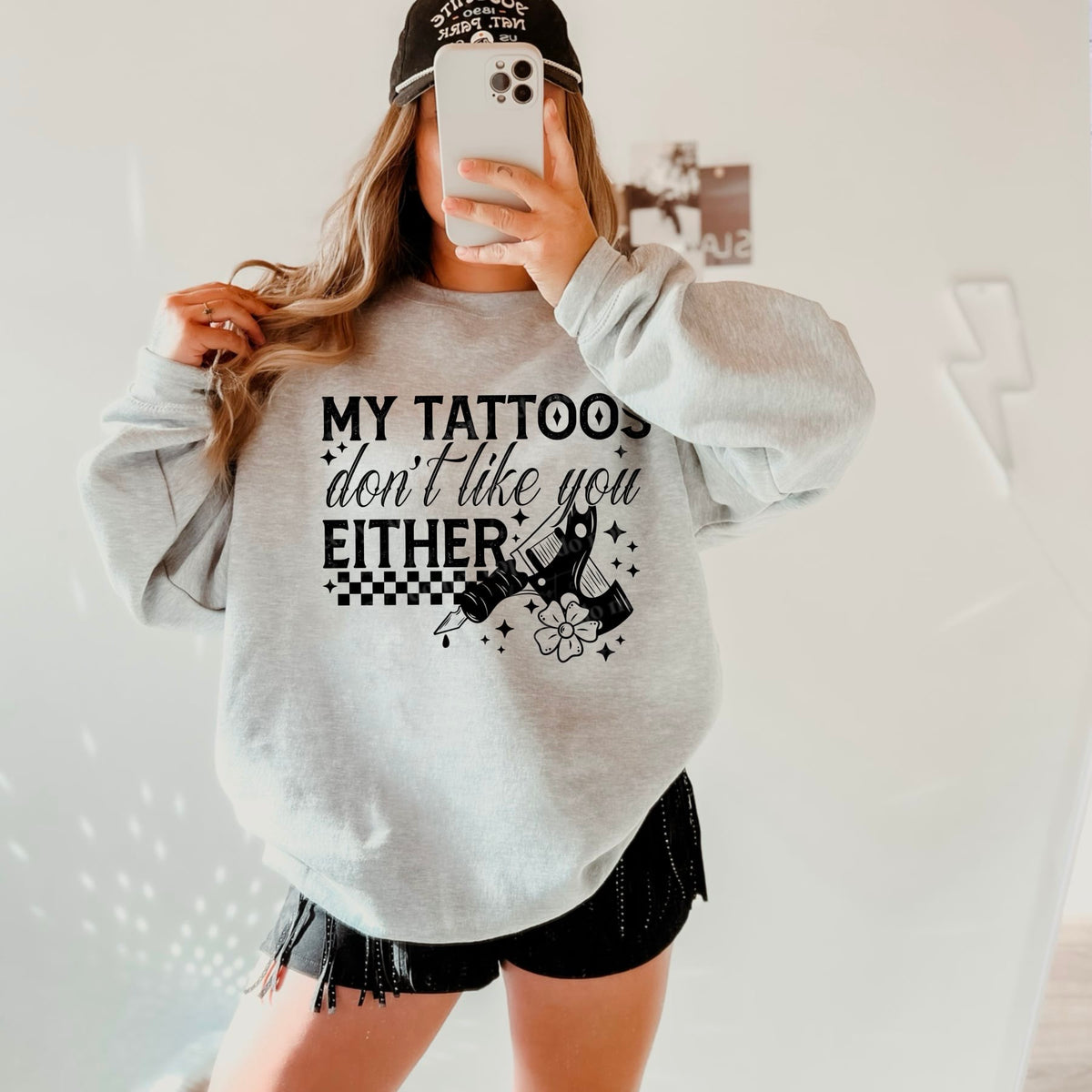 My tattoos don’t like you either BLACK (CSC) 39835 DTF transfer