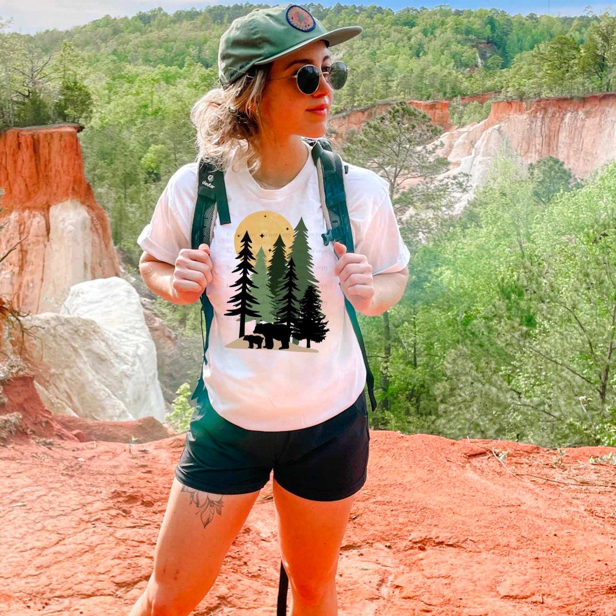 Trees and bears (CSC) 39801 DTF transfer