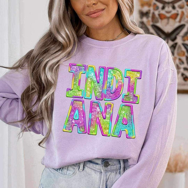 Indiana sequin tye die 20184 DTF transfer