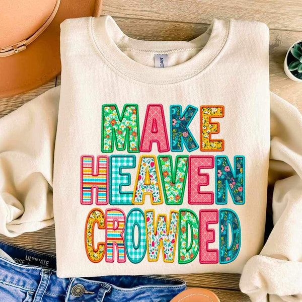 Make heaven crowded patterned pont 20186 DTF transfer