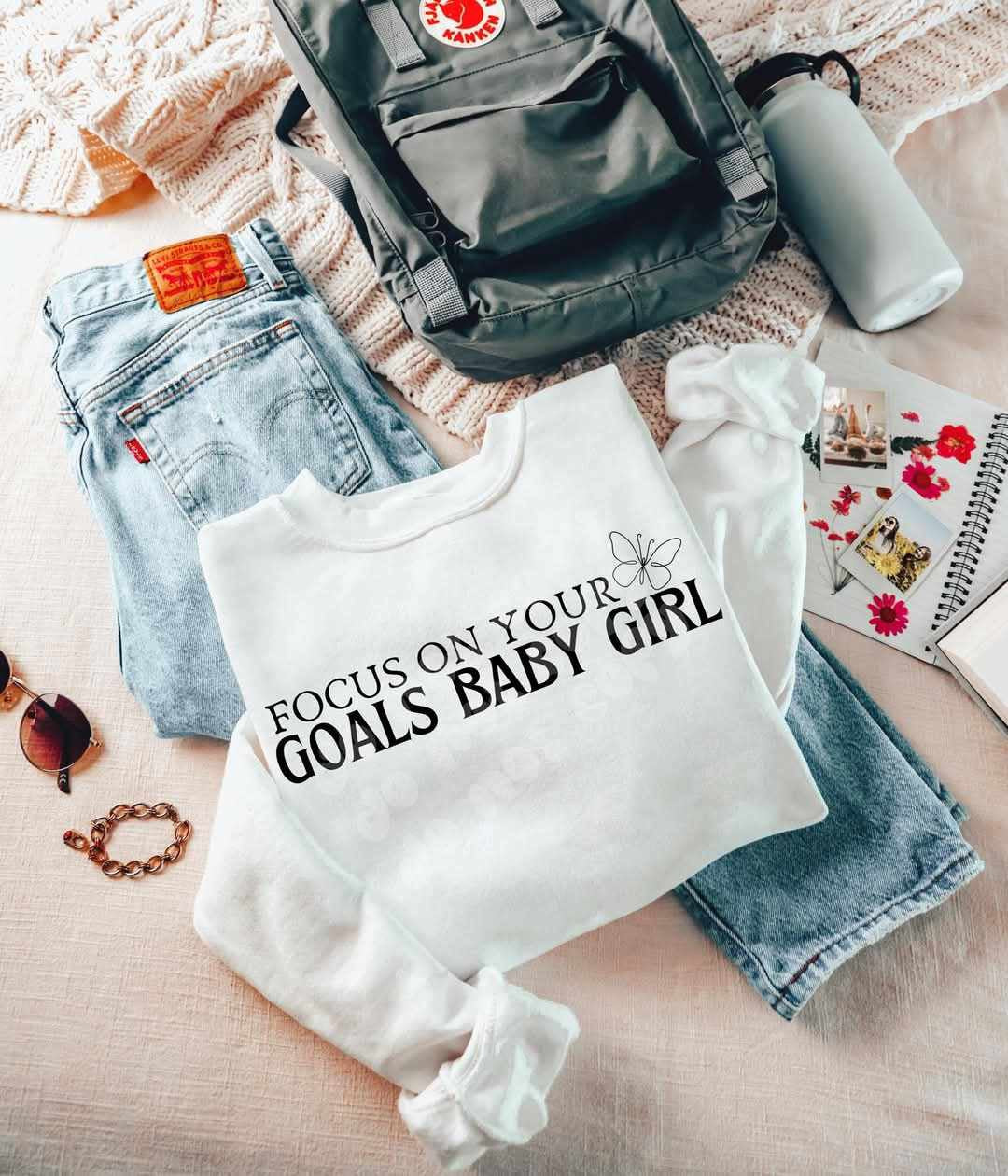 Focus on your goals baby girl (LYTTLE) 77594 DTF transfer