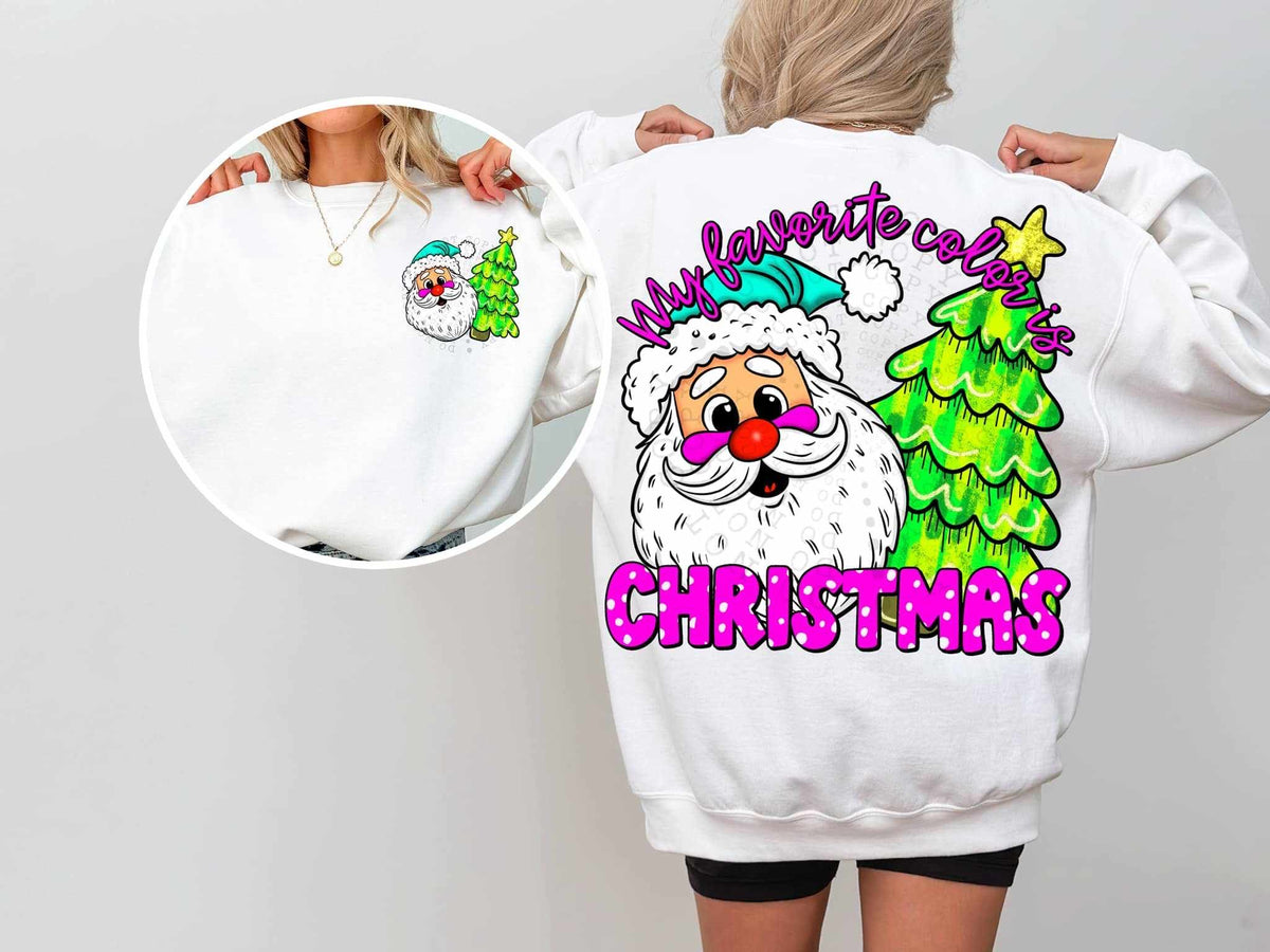 My favorite color is christmas BACK ONLY 62289 DTF transfer