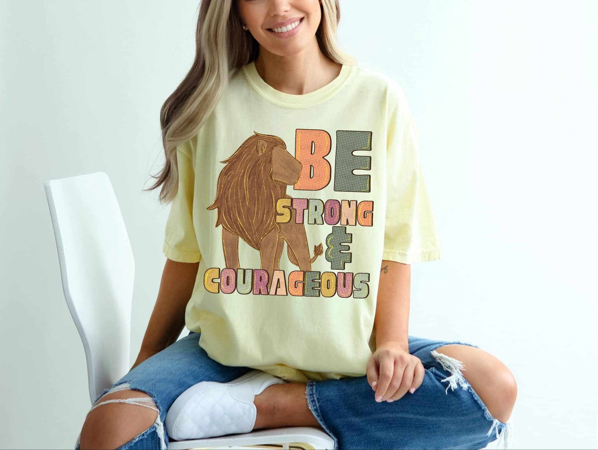 Be strong & courageous 62286 DTF transfer