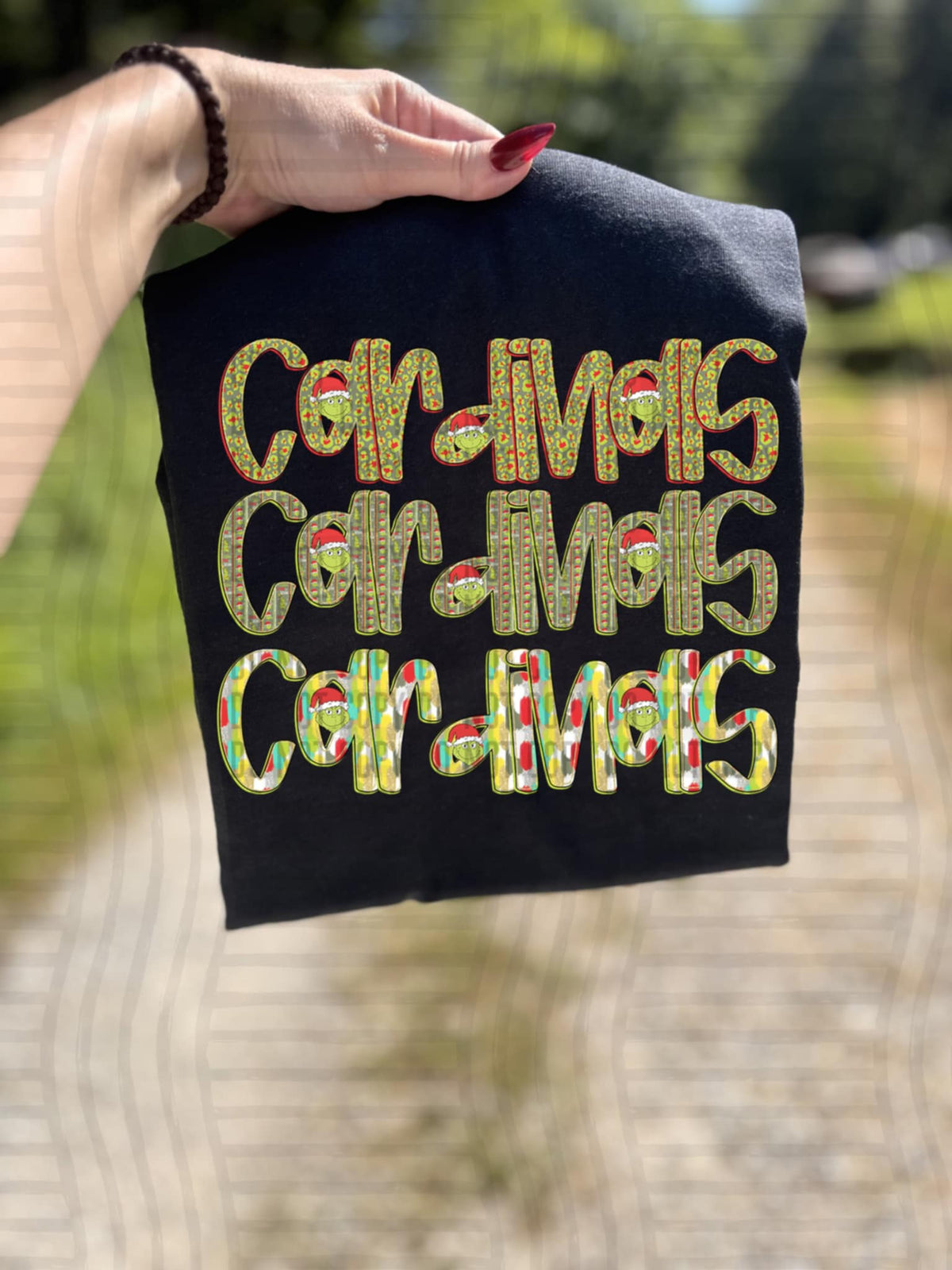 Caridnals green guy mascot (caplinger) DTF transfer