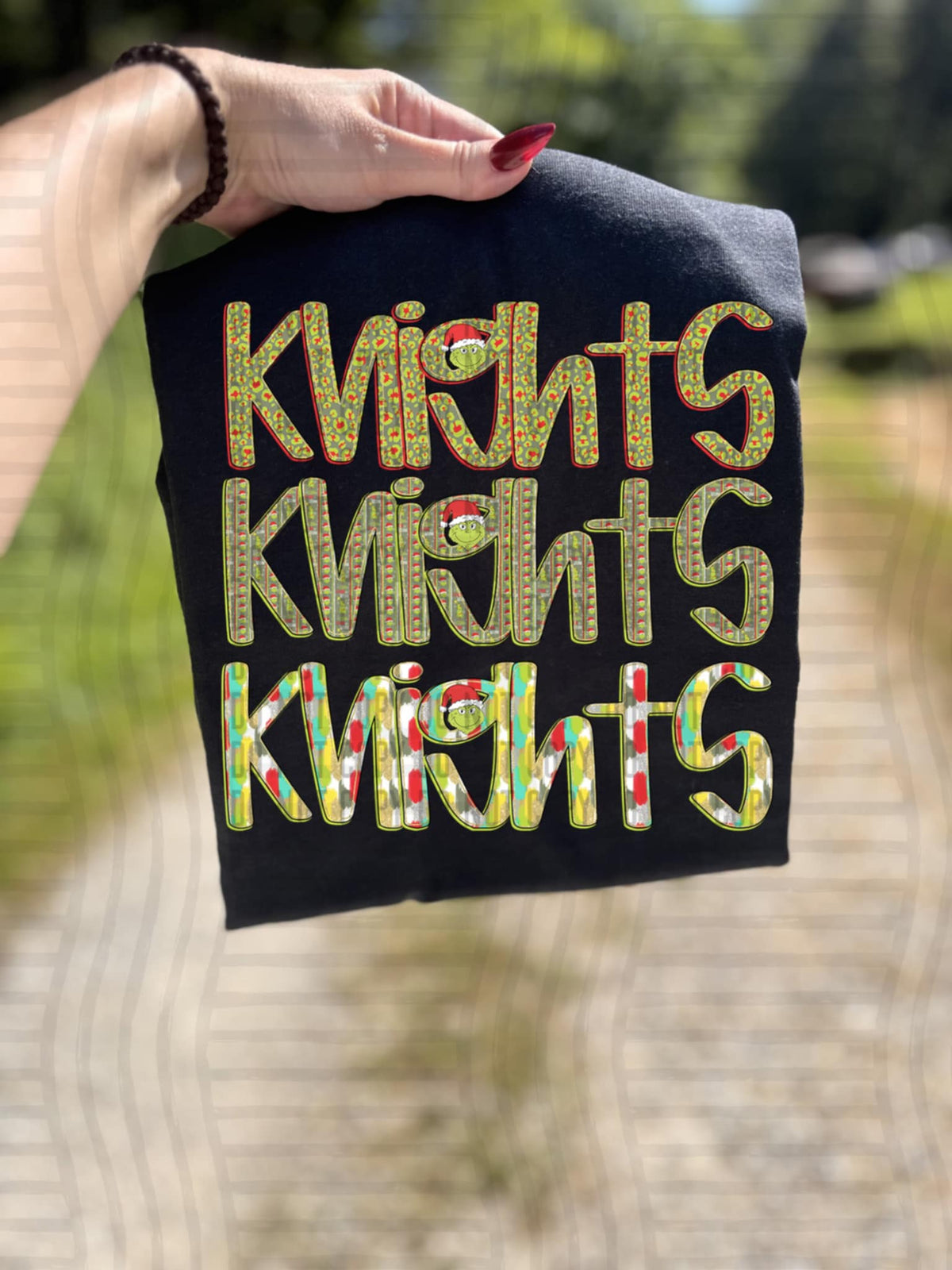 Knights green guy mascot (caplinger) DTF transfer