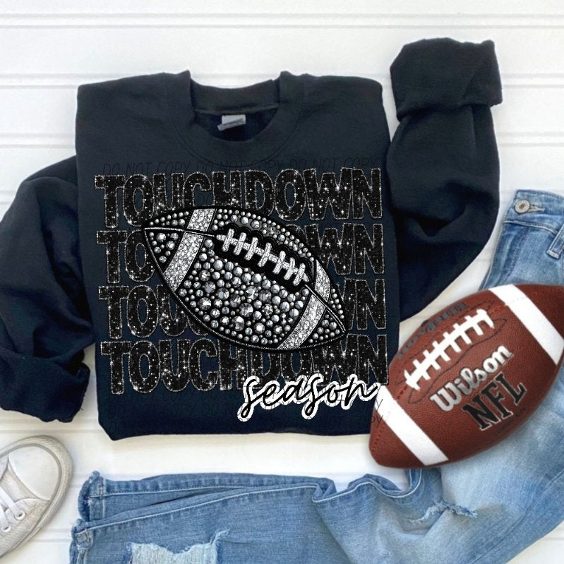 Touchdown season stacked rhinestones (CITY) 41100 DTF transfer