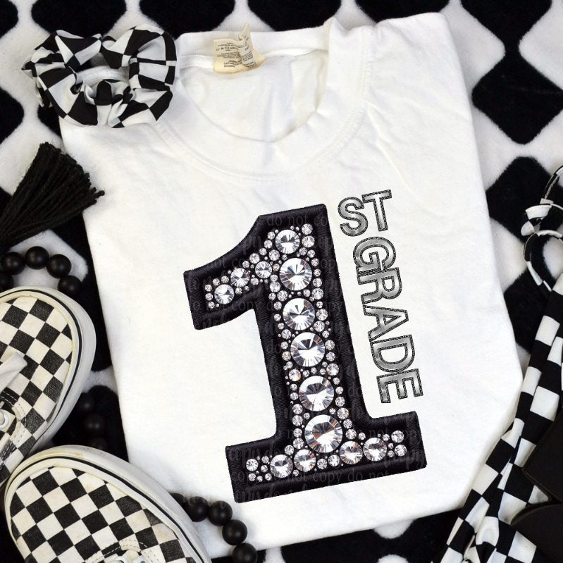 1 first grade rhinestones (TDD) 41113 DTF transfer