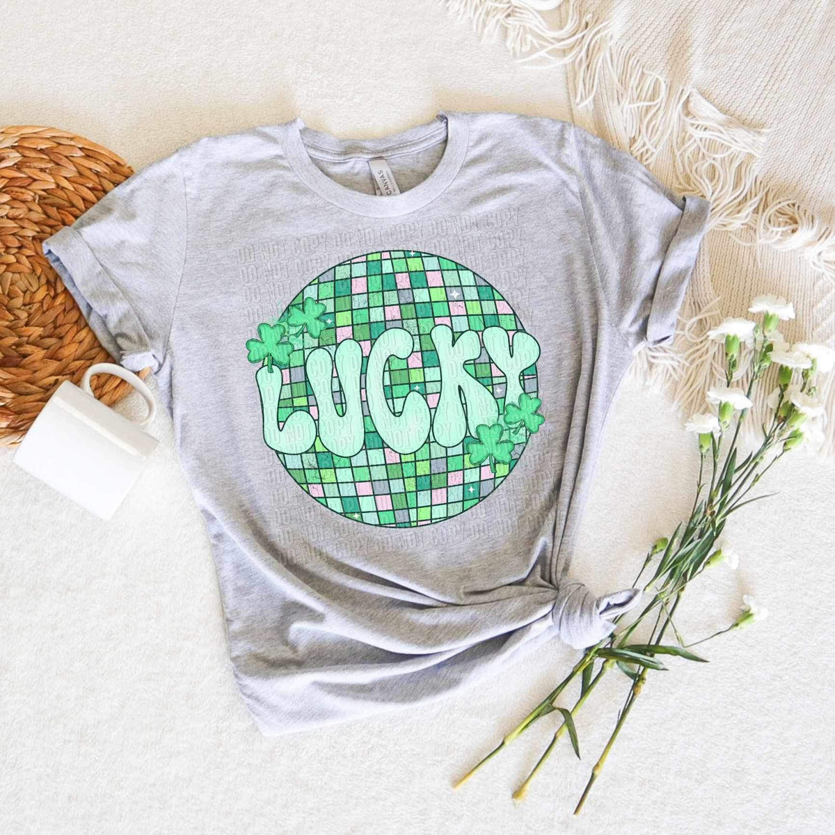 Lucky green mirrorball (SAL) 20310 DTF transfer