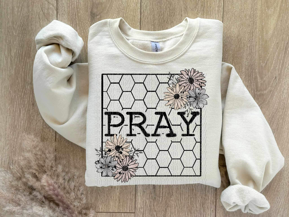 Pray hexagons (SAL) 20306 DTF transfer