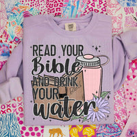 Read your bible and drink your water (SAL) 20305 DTF transfer