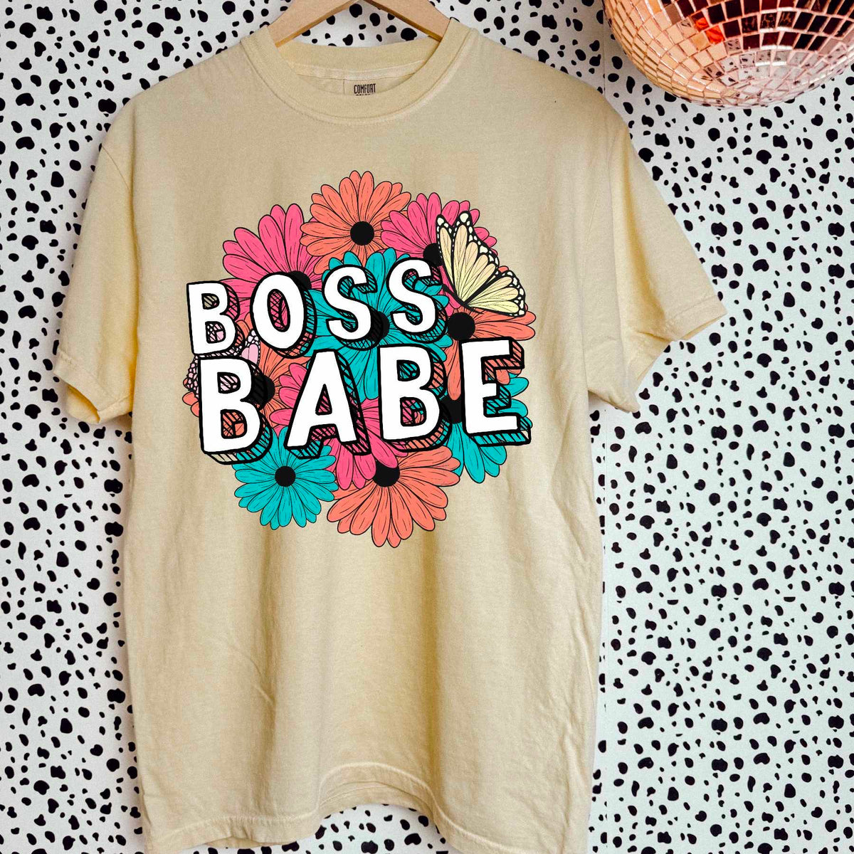 Boss babe flowers (SAL) 29658 DTF transfer