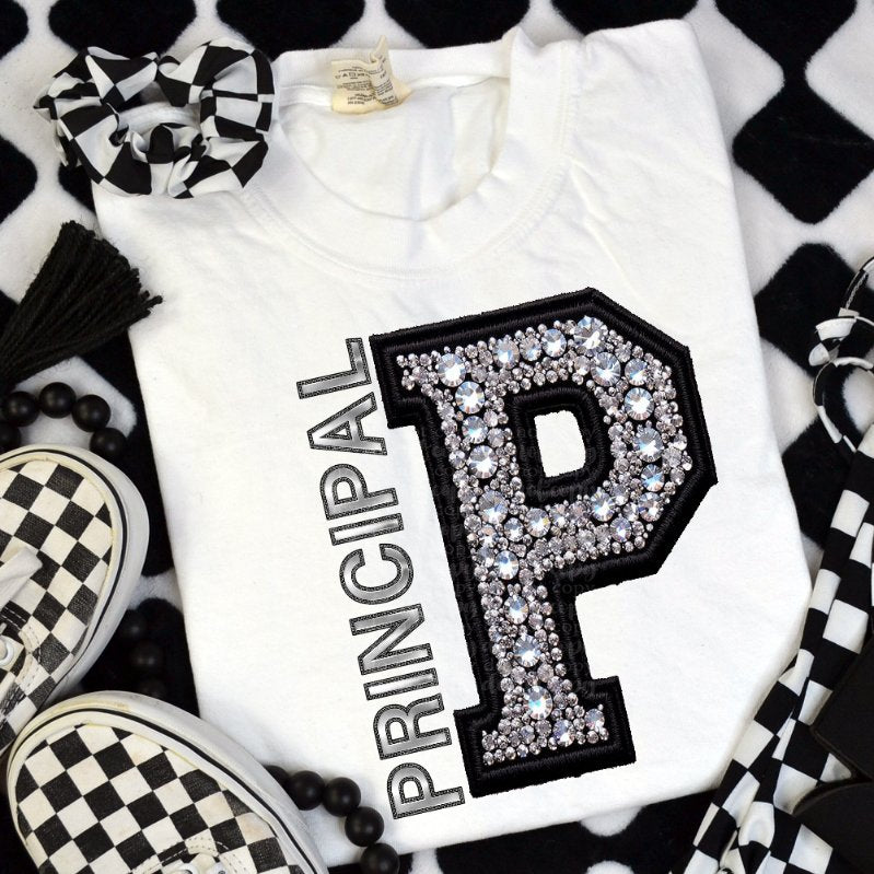 P principal rhinestones (TDD) 41108 DTF transfer
