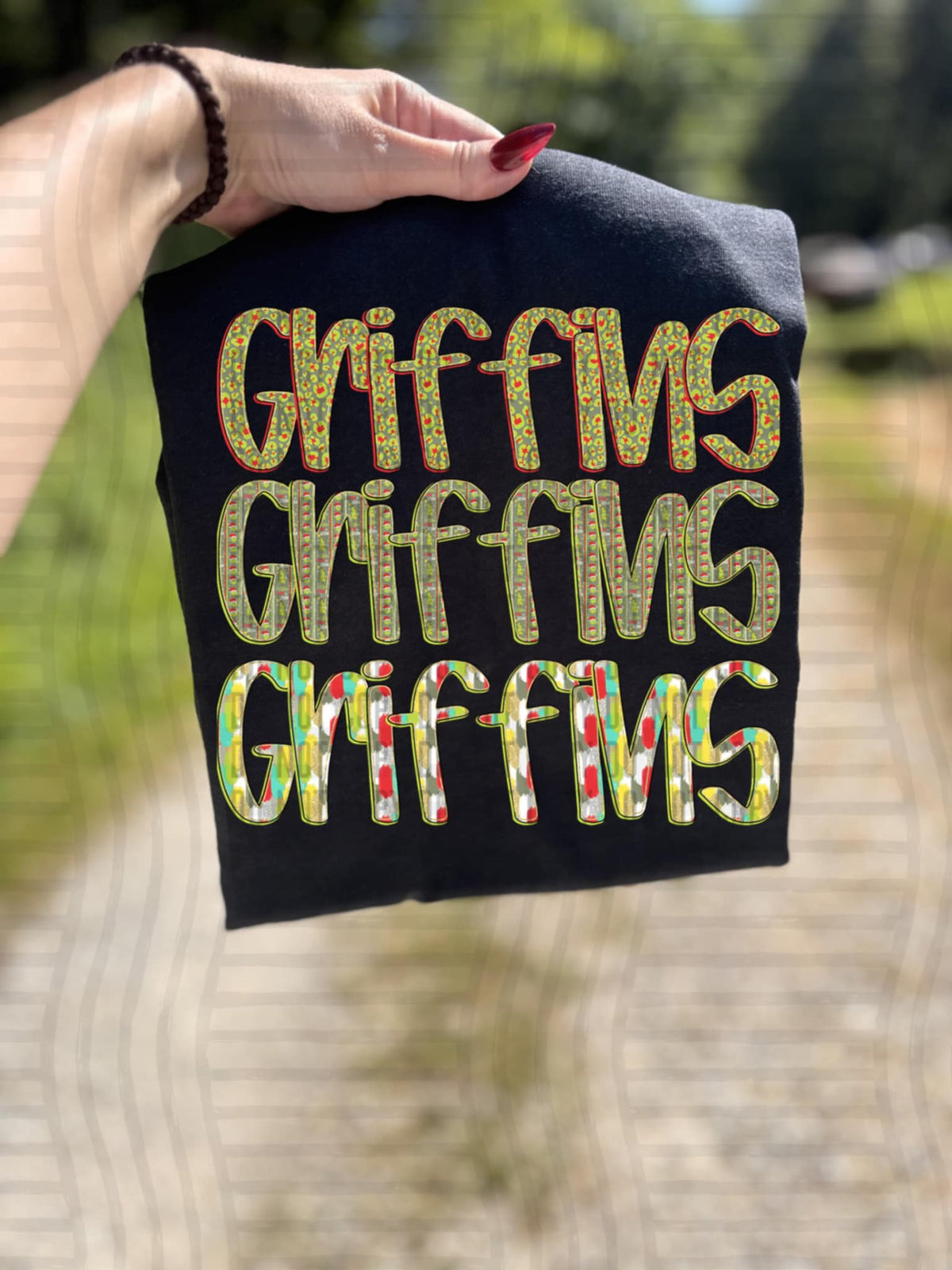 Griffins green mascot (caplinger) DTF transfer