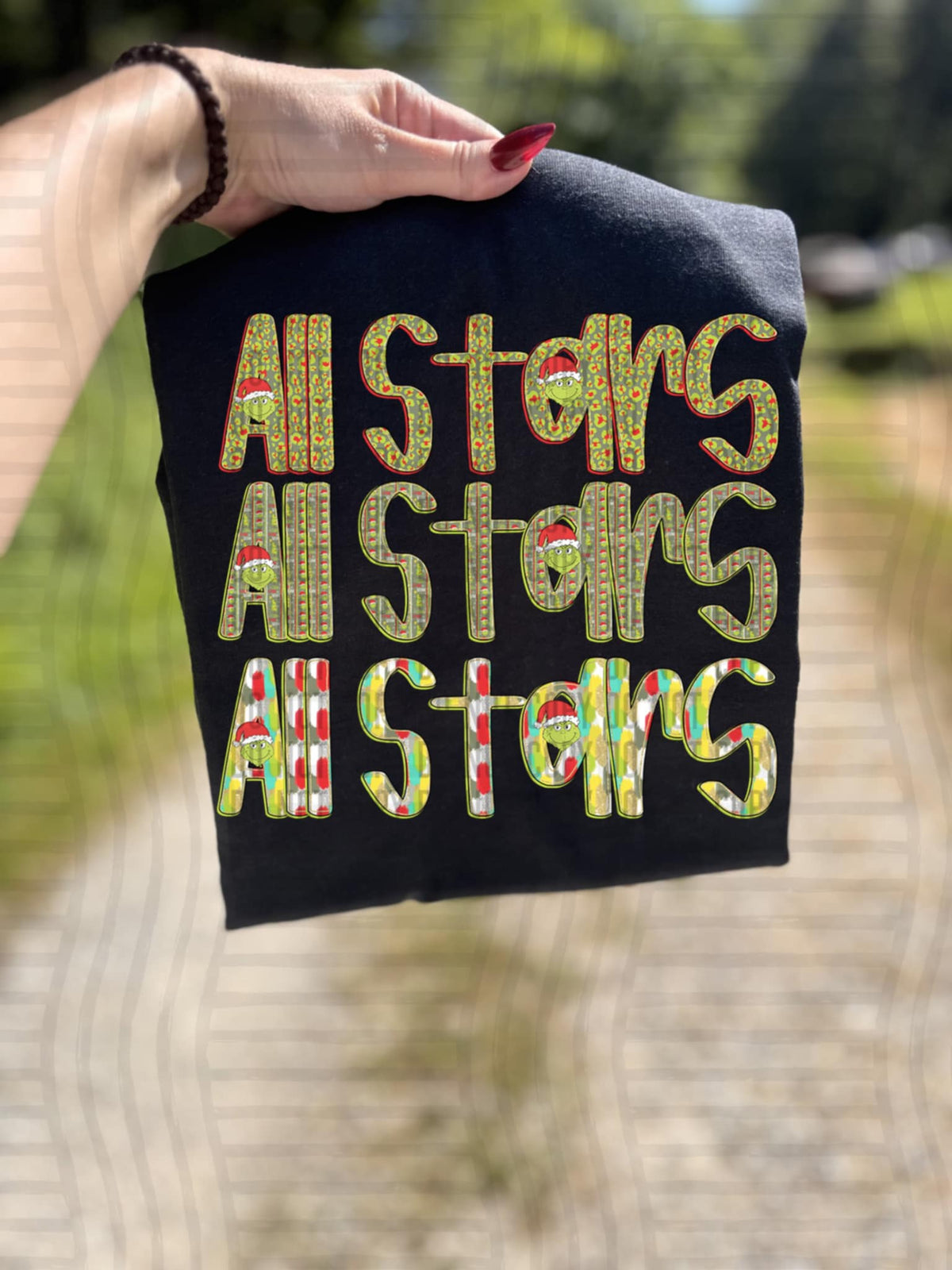 All stars green guy mascot (caplinger) DTF transfer