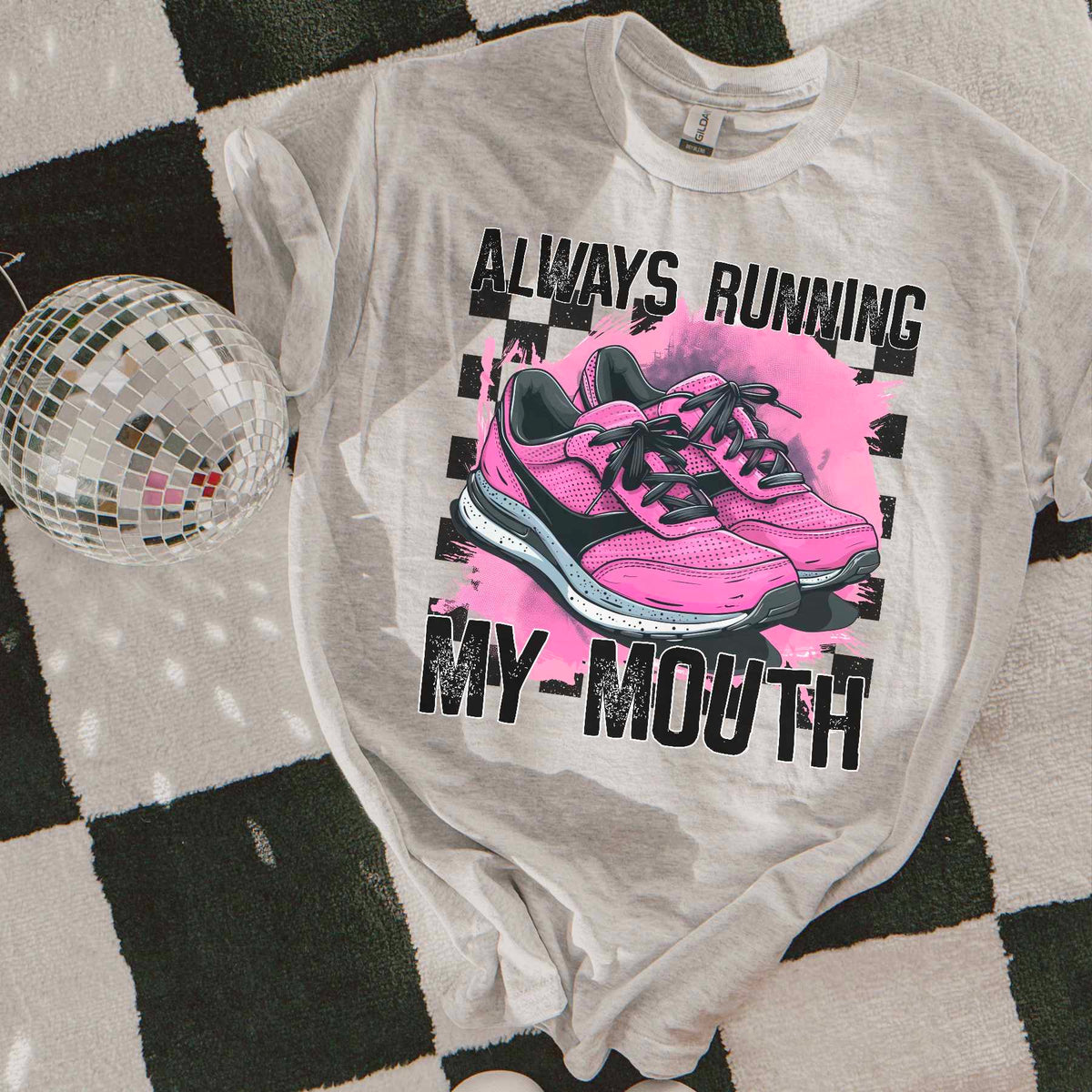 Always running my mouth shoes (SAL) 29650 DTF transfer