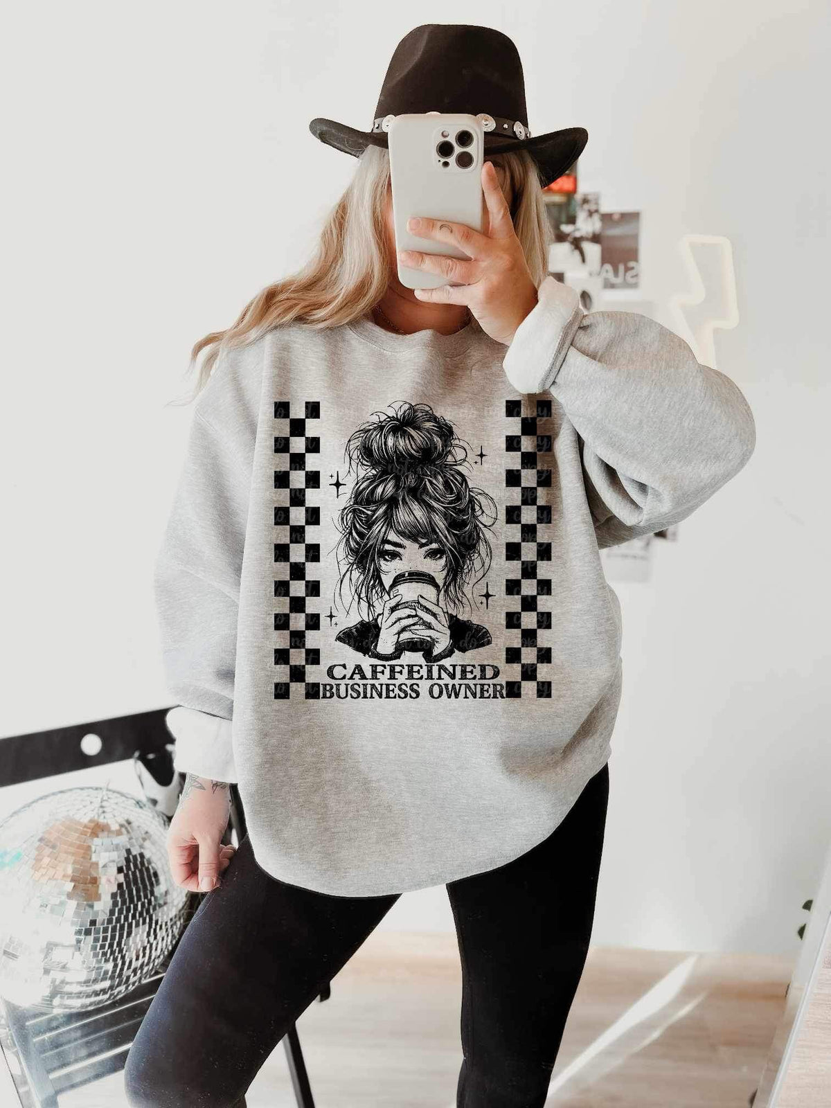 Caffeined business owner girl (LYTTLE) 20344 DTF transfer
