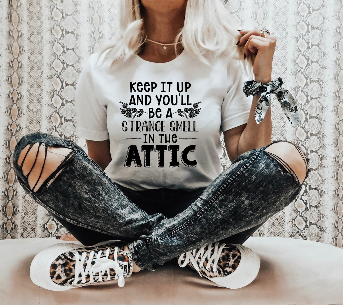 Keep it up and you’ll be a strange smell in the attic 99421 DTF transfer