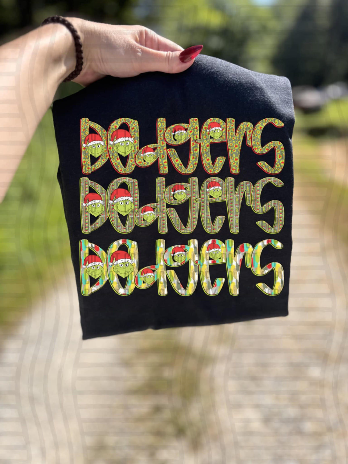 Dodgers green guy mascot (caplinger) DTF transfer