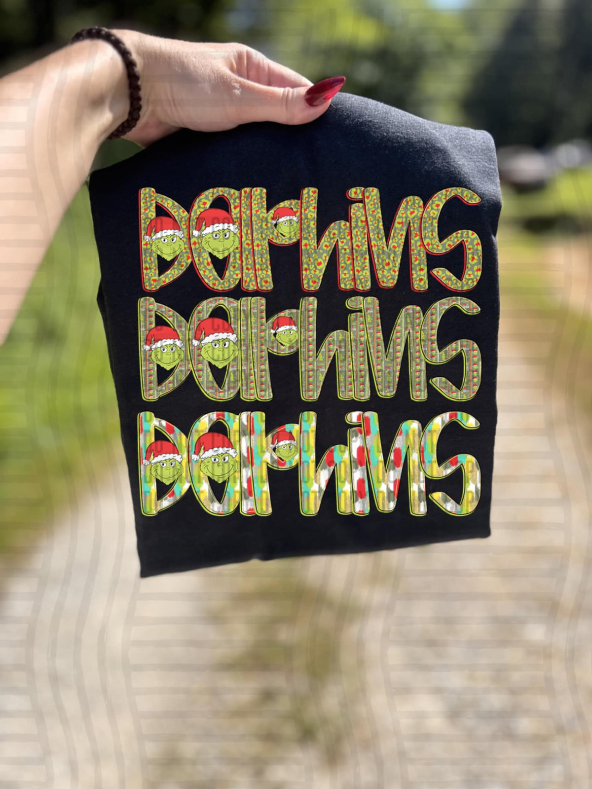 Dolphins Green guy mascot (caplinger) DTF transfer