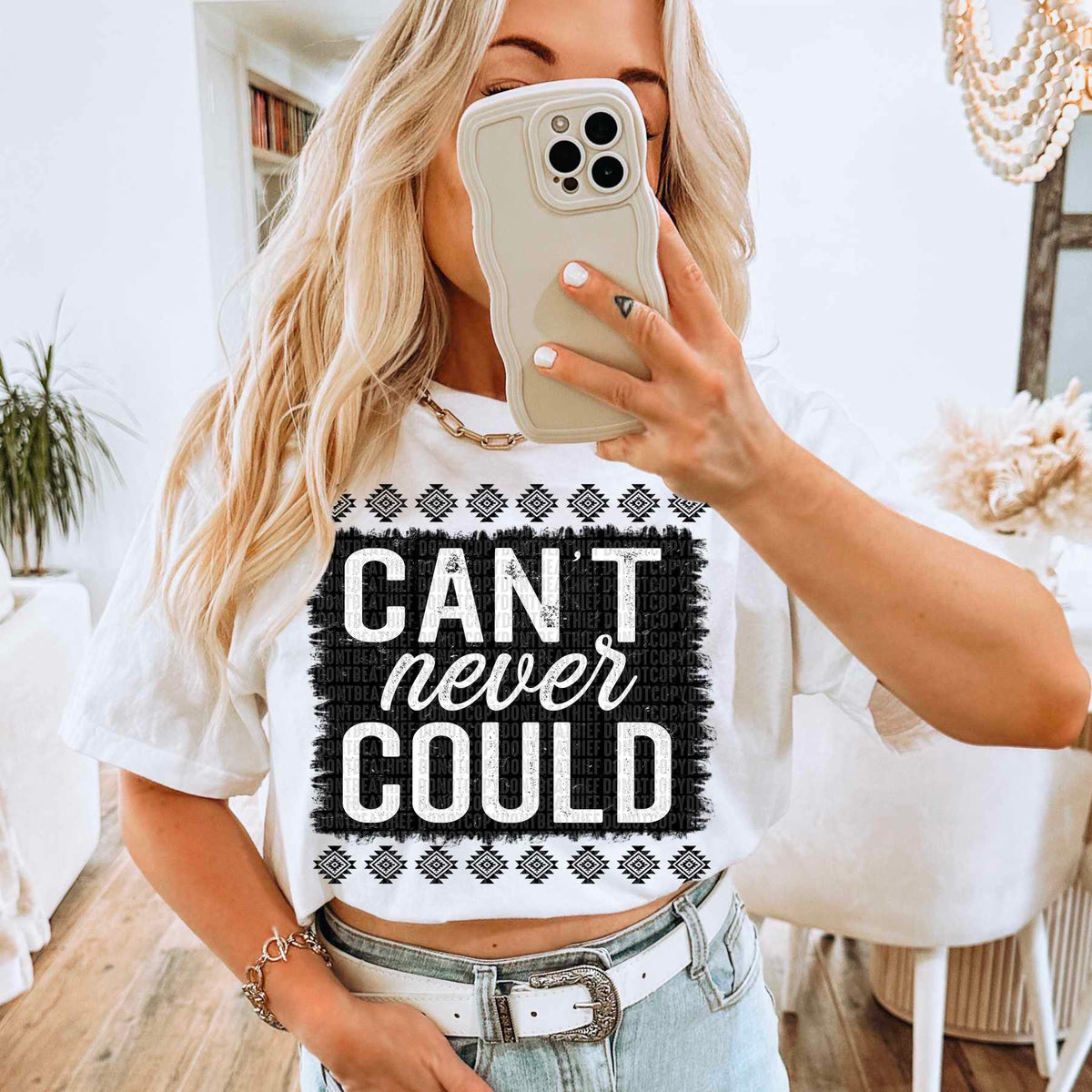 Can’t never could BLACK 29682 DTF transfer