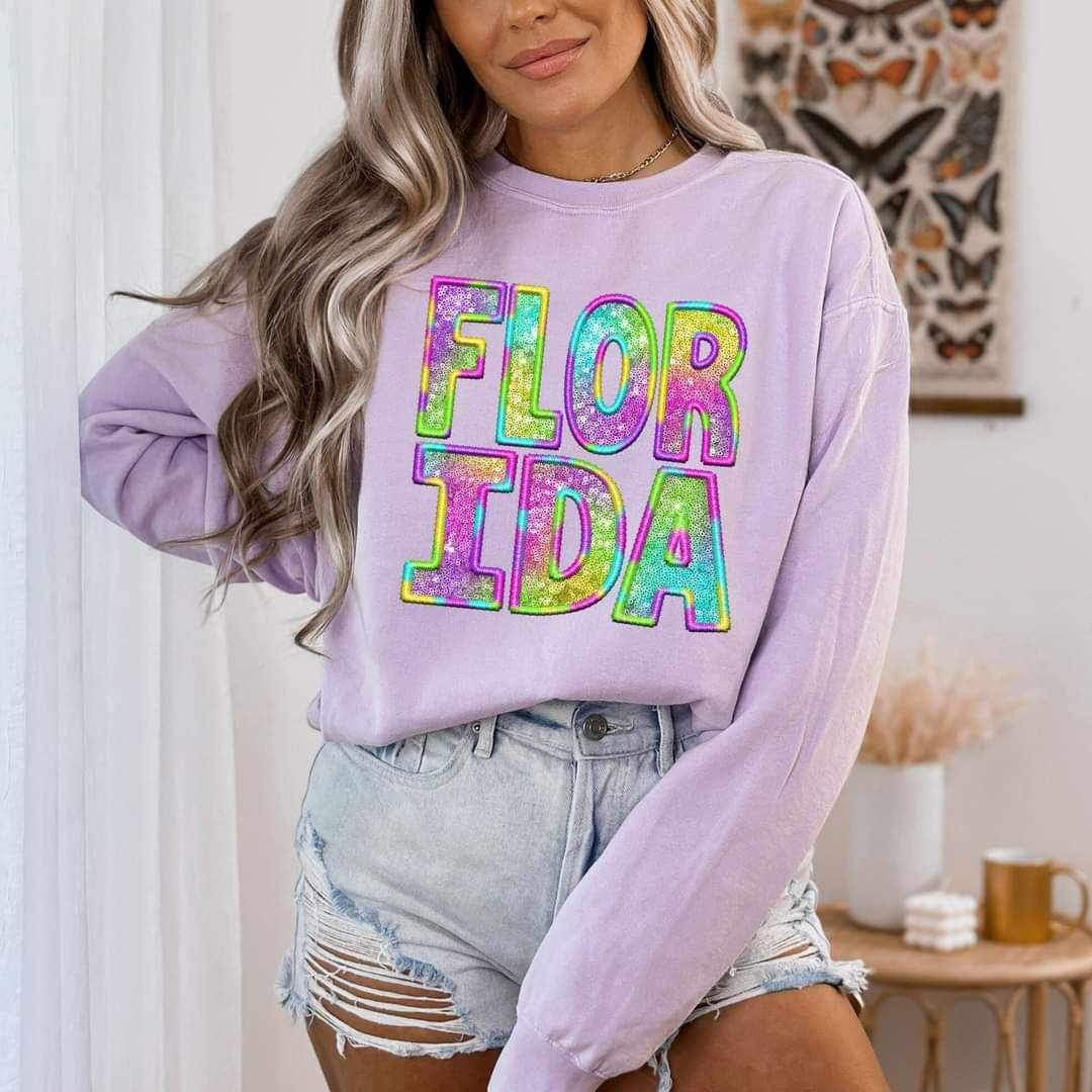 Florida tye pie embroidery 20383 DTF transfer