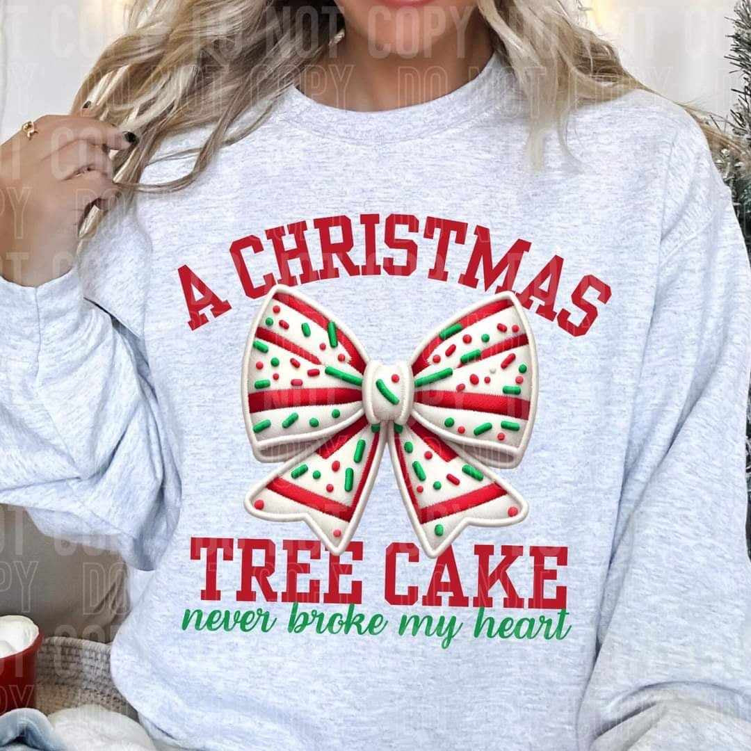 A Christmas tree cake never broke my heart (SBB) 62342 DTF transfer