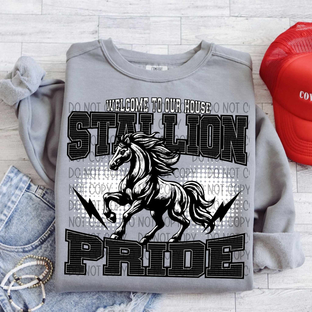 Welcome to our house stallion pride (SWD) 29744 DTF transfer