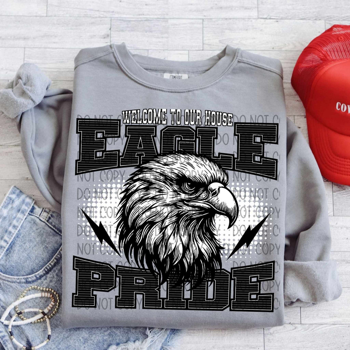 Welcome to our house eagle pride (SWD) 29733 DTF transfer