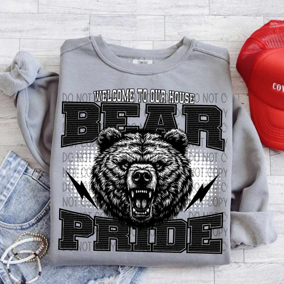 Welcome to our house bear pride (SWD) 29726 DTF transfer