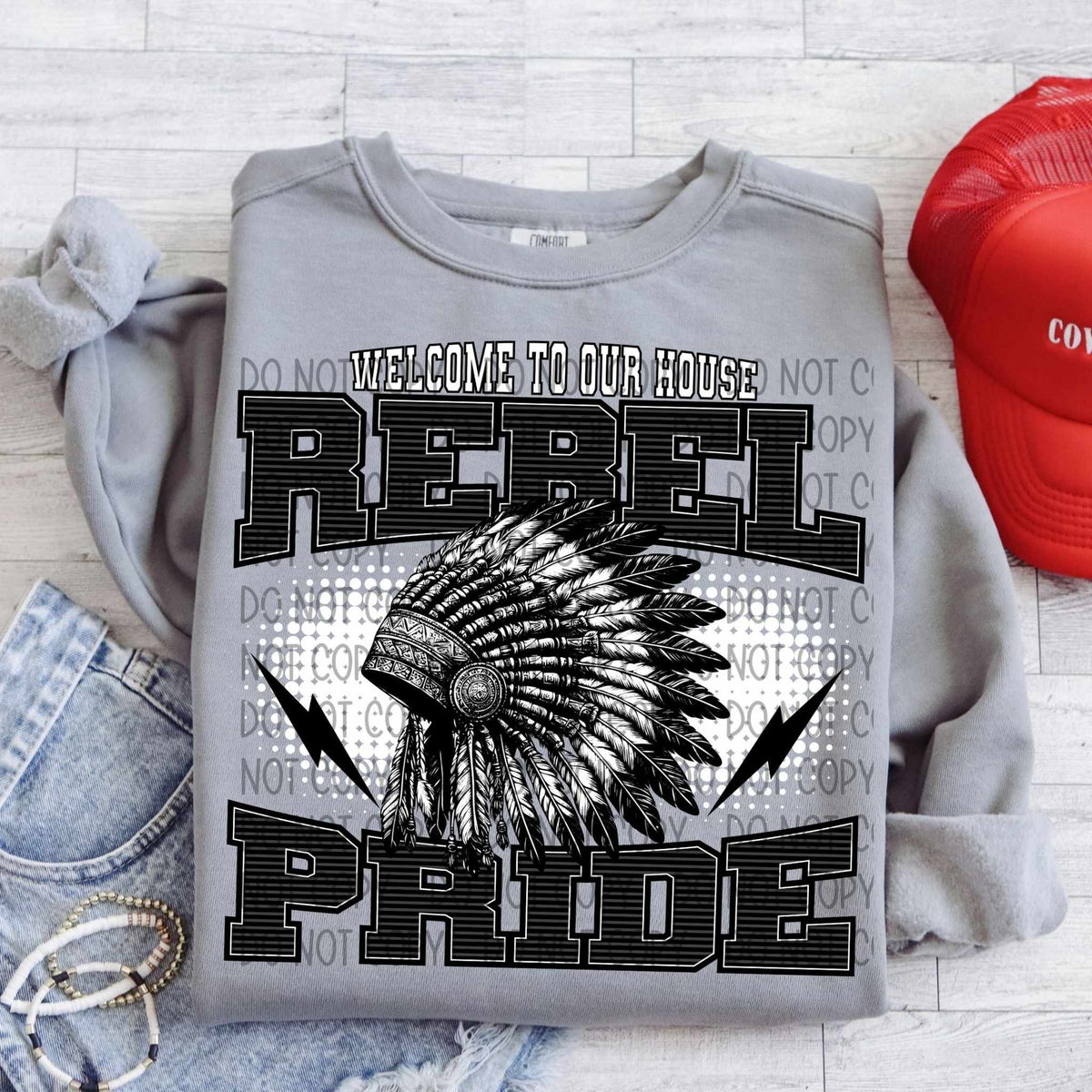 Welcome to our house rebel pride (SWD) 29720 DTF transfer
