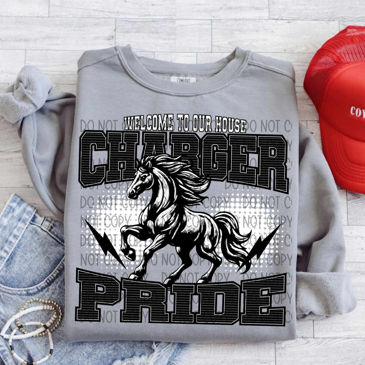 Welcome to our house charger pride (SWD) 29719 DTF transfer