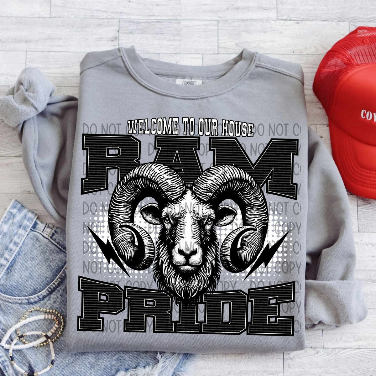 Welcome to our house ram pride (SWD) 29718 DTF transfer