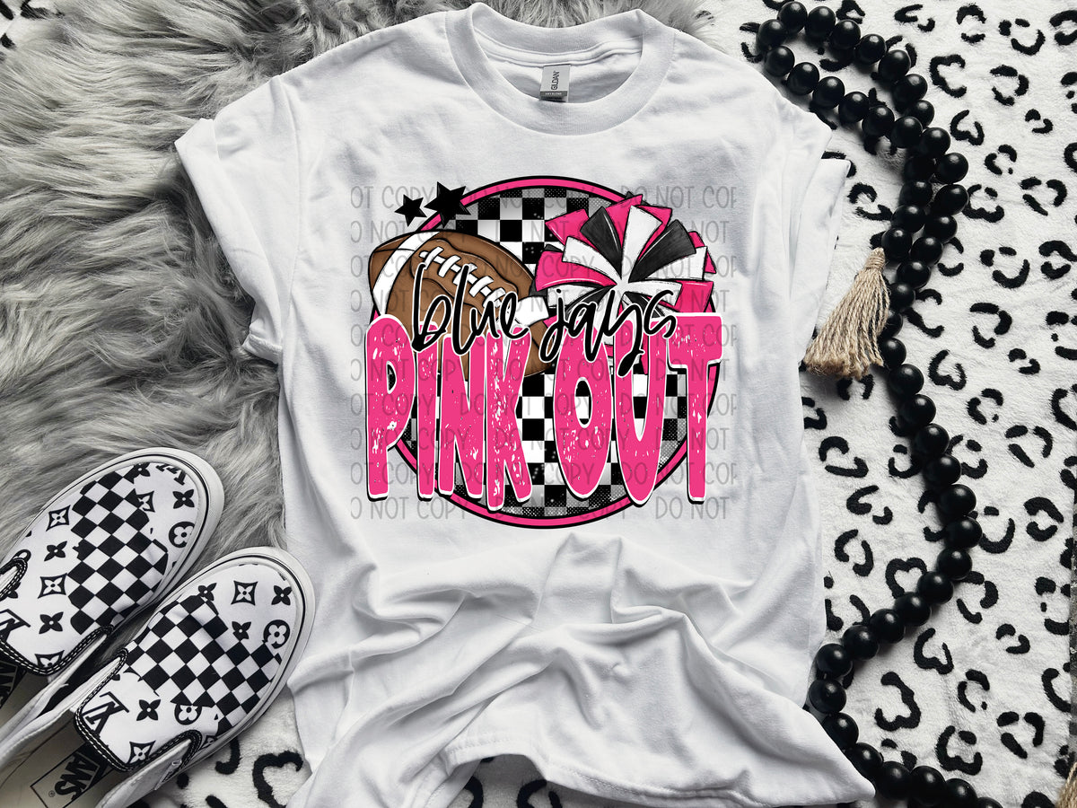Blue jays pink out 41283 DTF TRANSFER