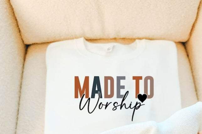 Made to worship 20449 DTF transfer