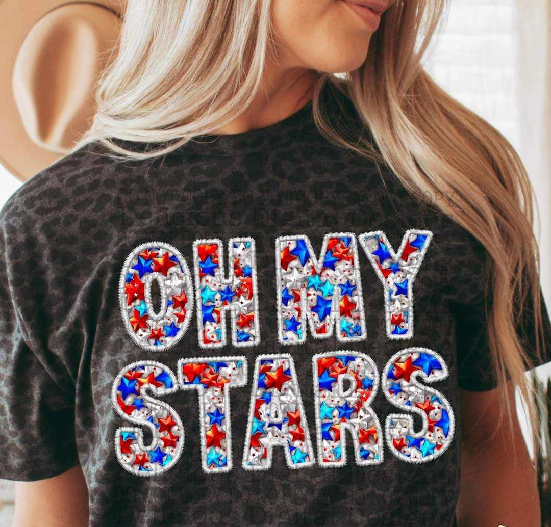 Oh my stars (star filled embroidery) 29826 DTF transfer