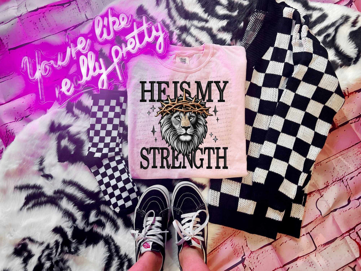 He is my strength lion 29805 DTF transfer