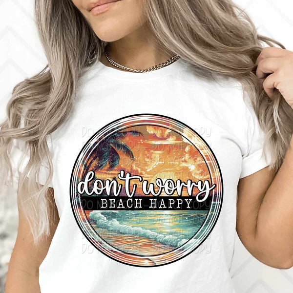 Don’t worry beach happy 29838 DTF transfer