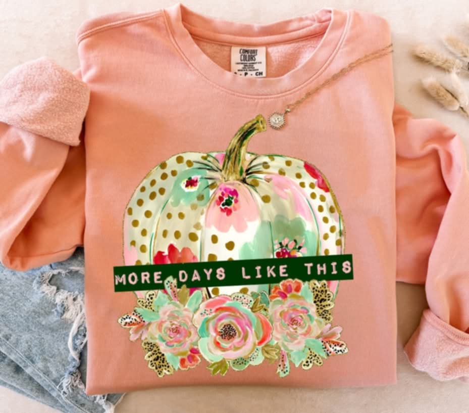 More days like this pumpkin (s&g) DTF transfer