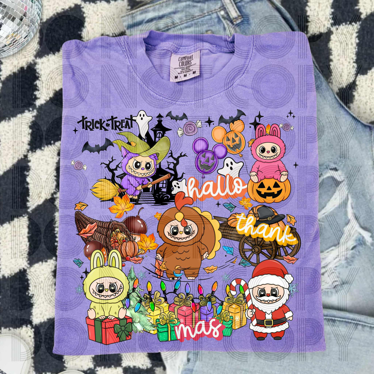 Hallothanksmas bubu COLLAGE (renewed) DTF transfer